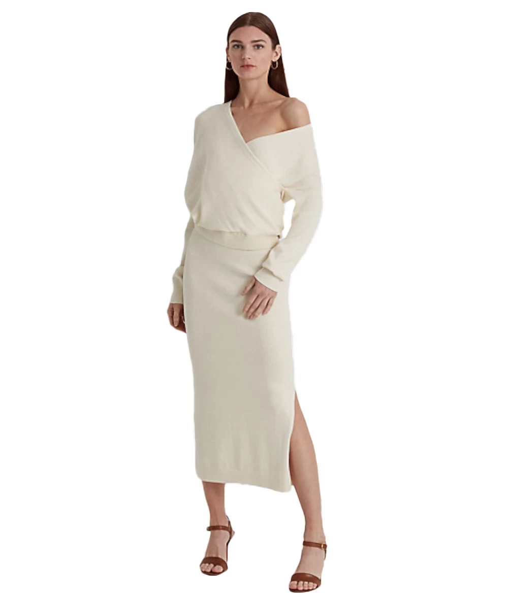 Ralph Lauren Women's Cotton-Blend Surplice Jumper 4