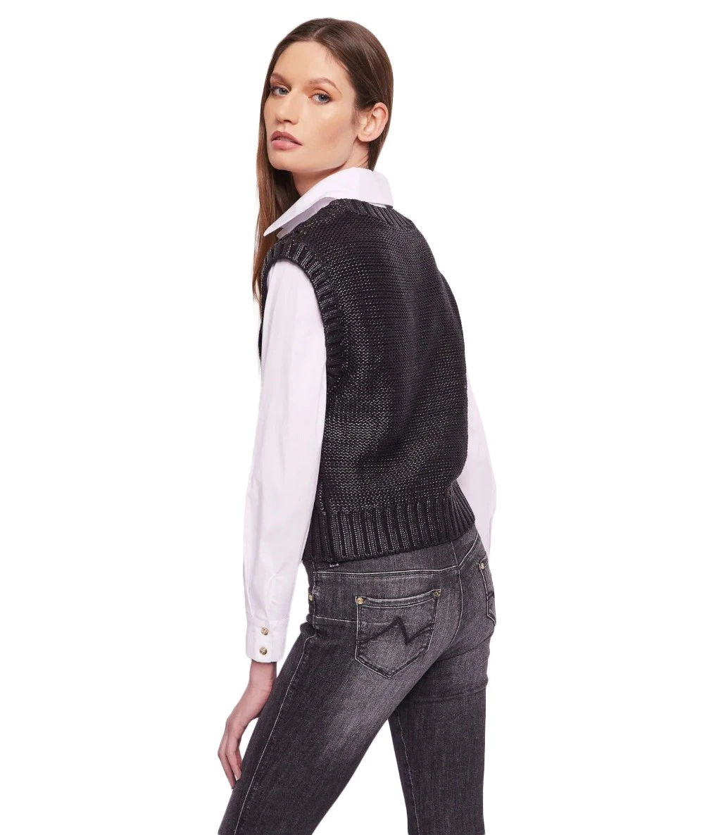 GAUDI Γυναικείο Αμάνικο Πλεκτό Γιλέκο. 3