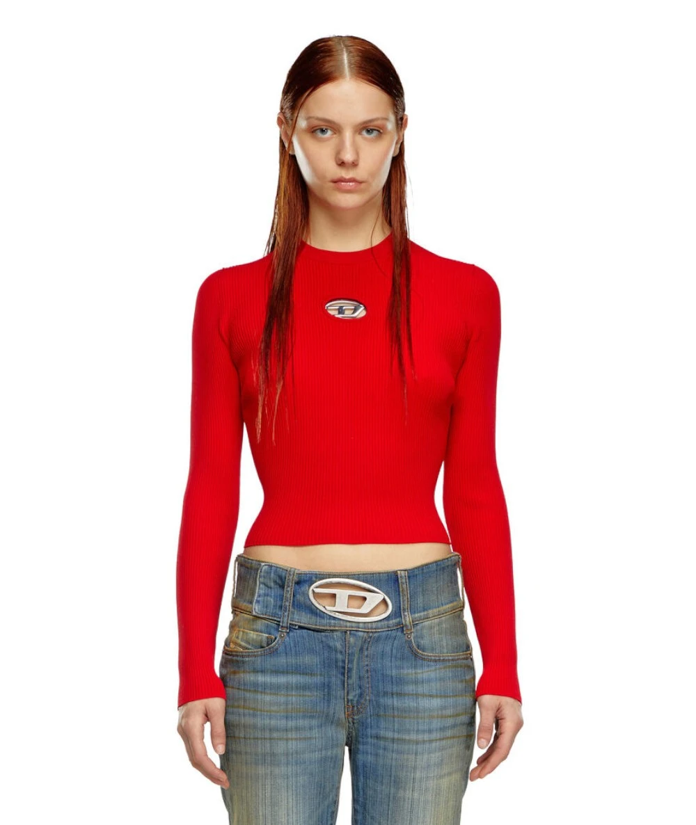 DIESEL Γυναικείο Τοπ Πλεκτό Μπλουζάκι. 2