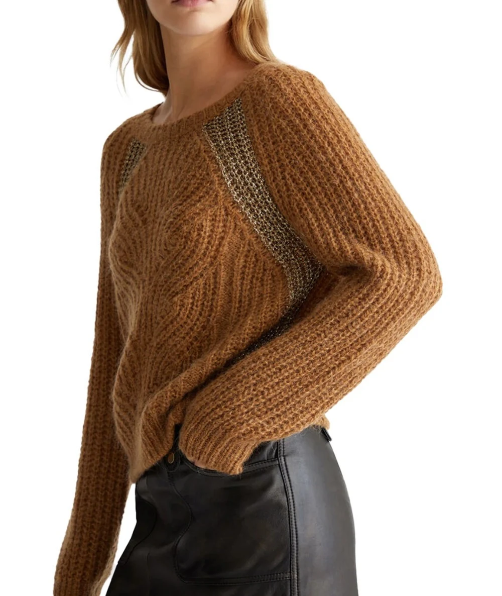 Liu Jo Women's Sweater Toasted Coconut 3