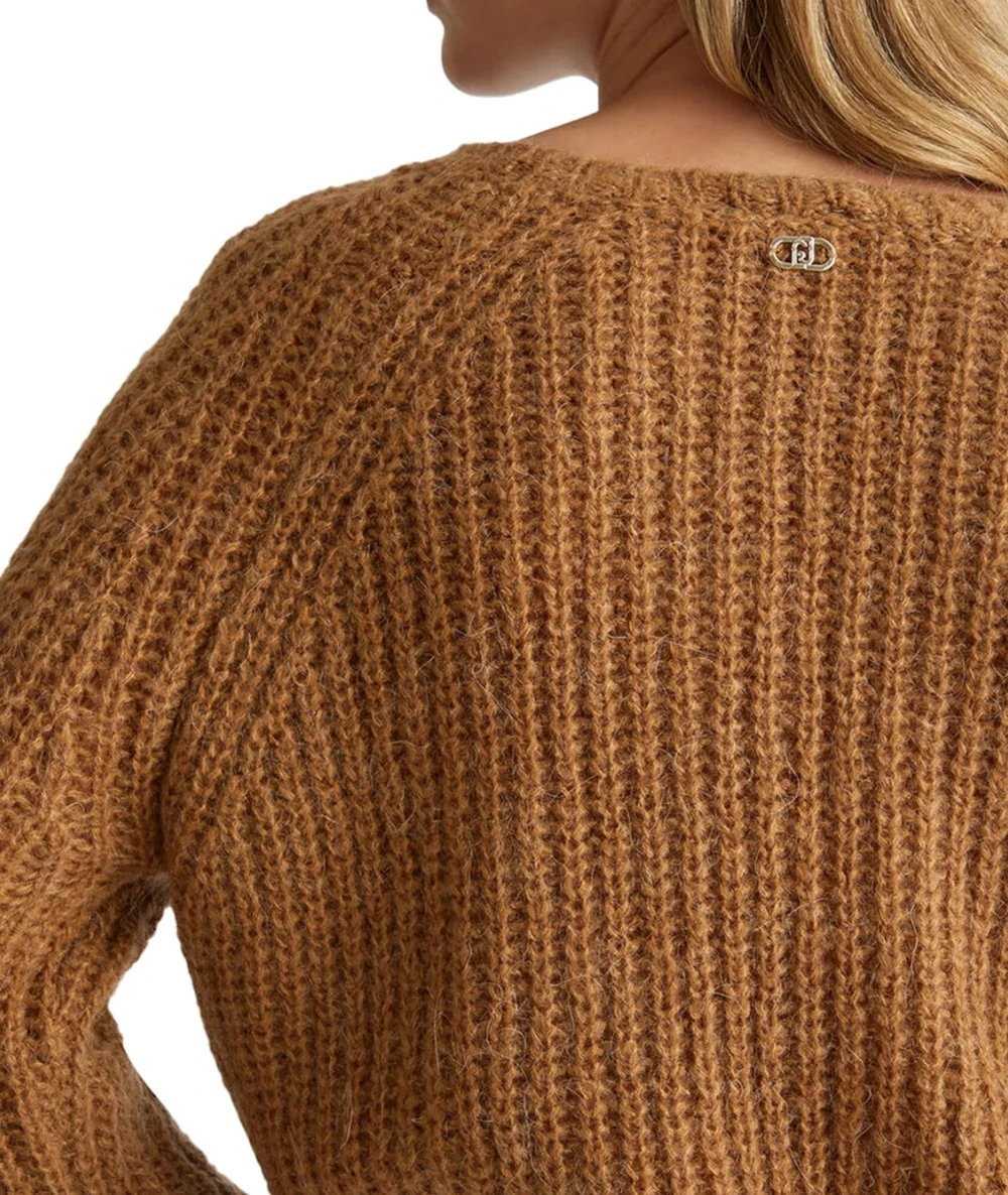 Liu Jo Women's Sweater Toasted Coconut 6