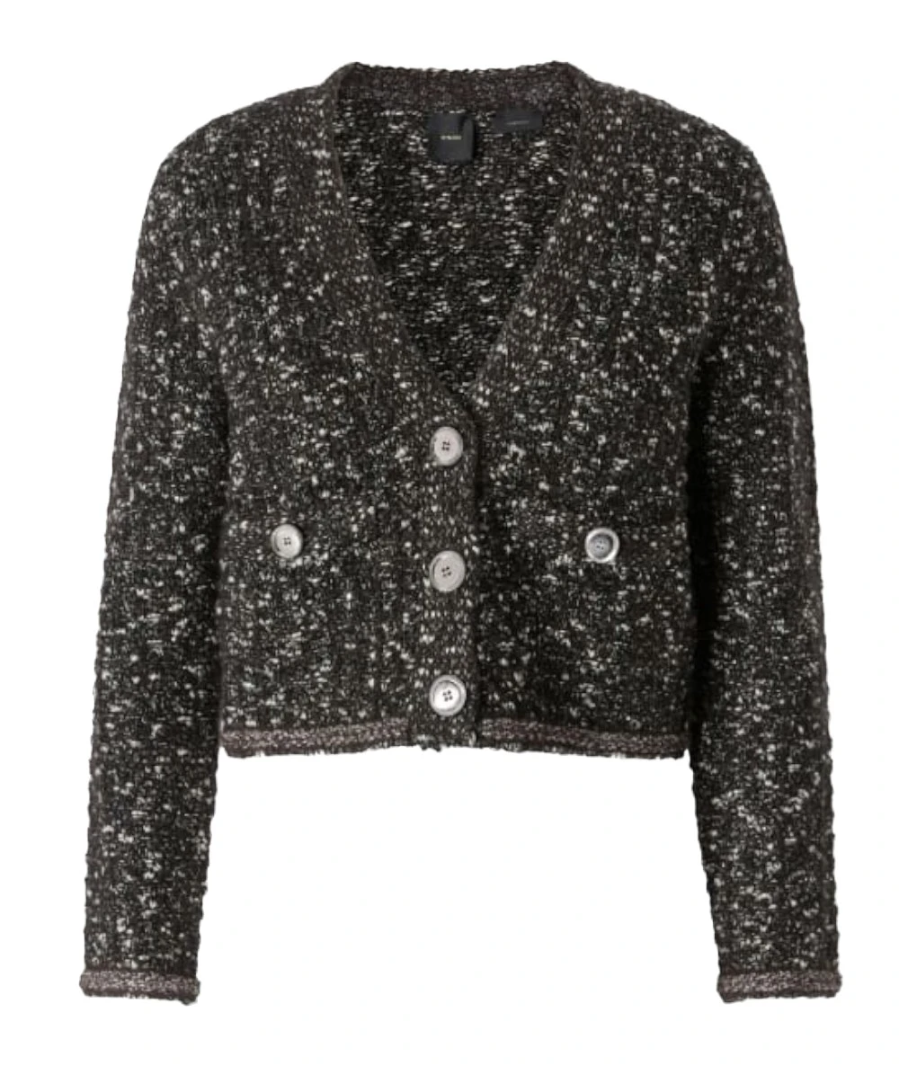 Pinko Γυναικείο Κοντή Ζακέτα Με Παγιέτες Και Λαιμόκοψη V 5