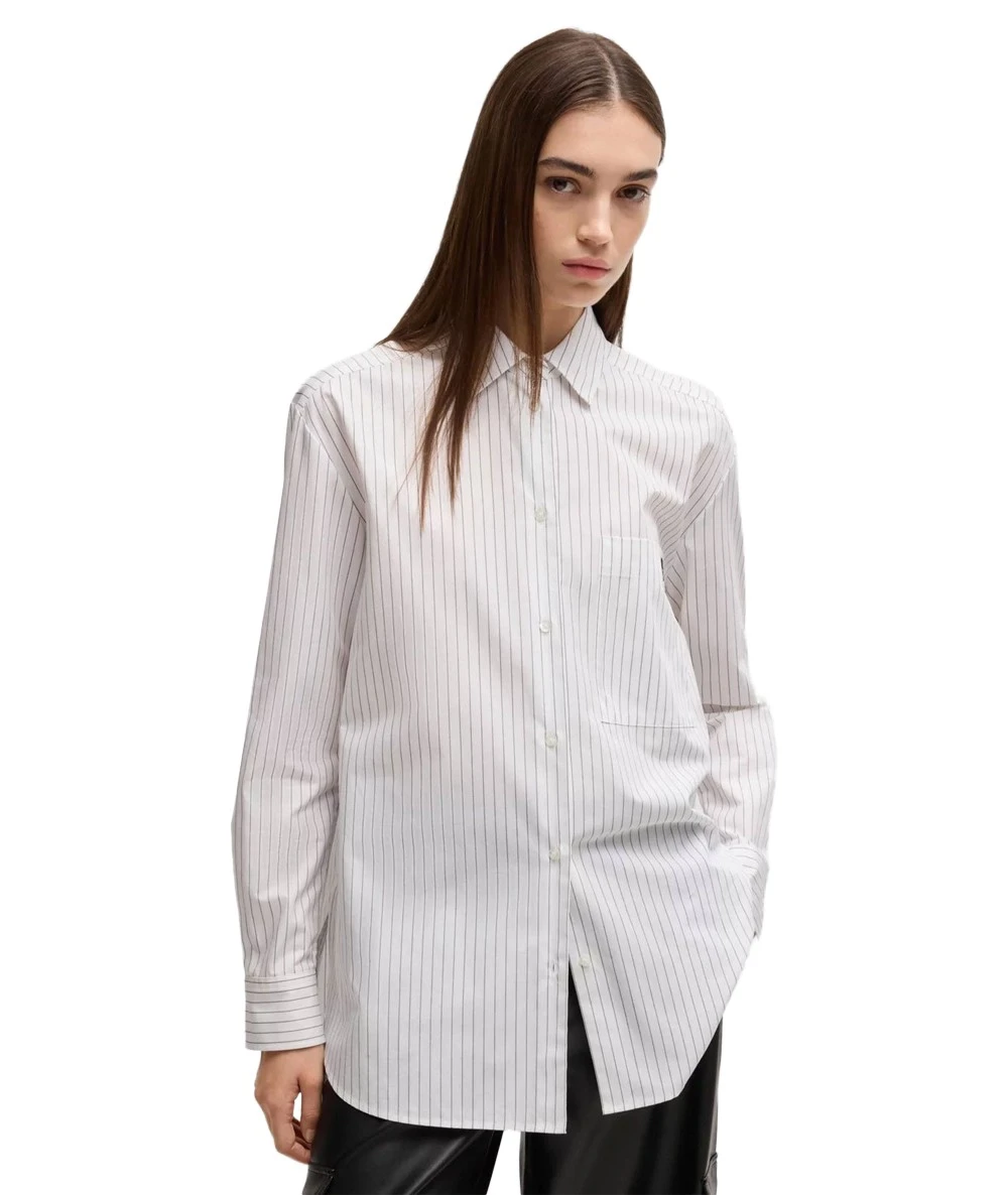 Hugo Boss Women's Long Sleeve Oversized Shirt 1
