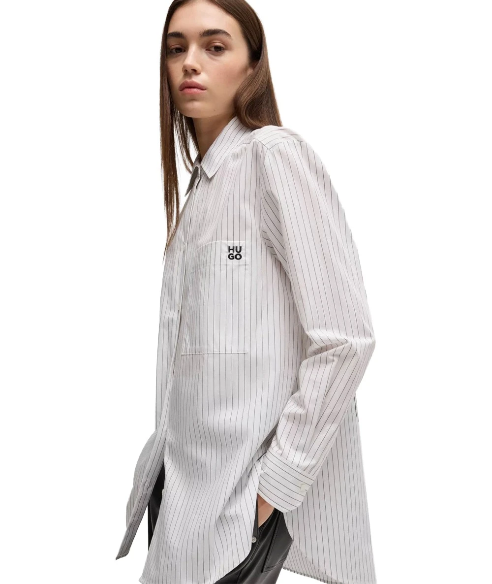 Hugo Boss Women's Long Sleeve Oversized Shirt 2