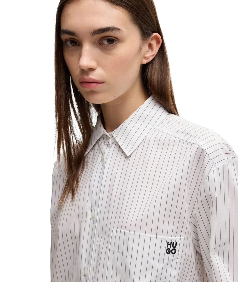 Hugo Boss Women's Long Sleeve Oversized Shirt 3