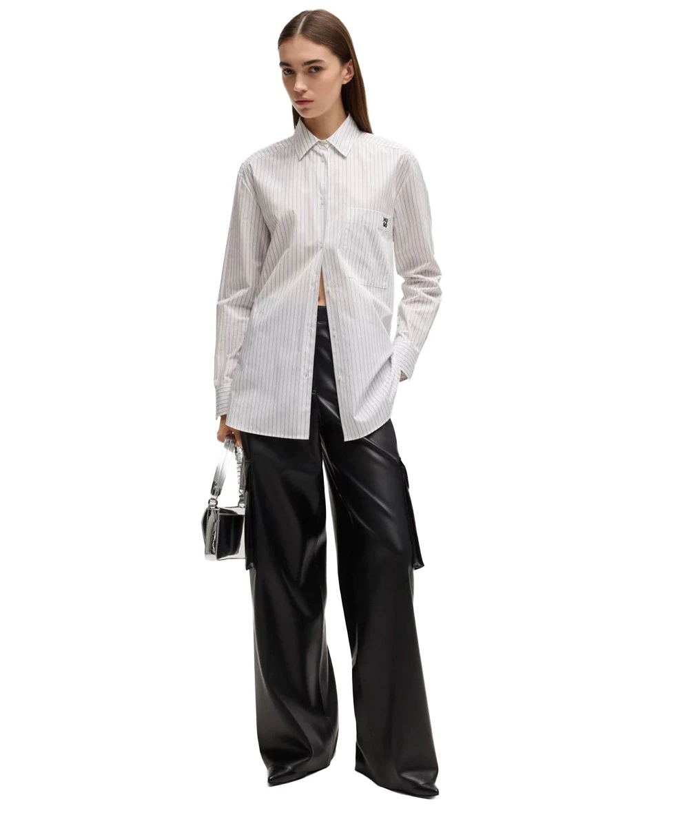 Hugo Boss Women's Long Sleeve Oversized Shirt 5