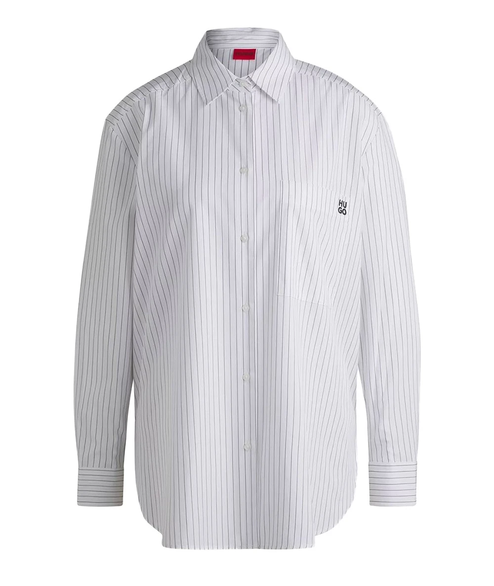 Hugo Boss Women's Long Sleeve Oversized Shirt 6