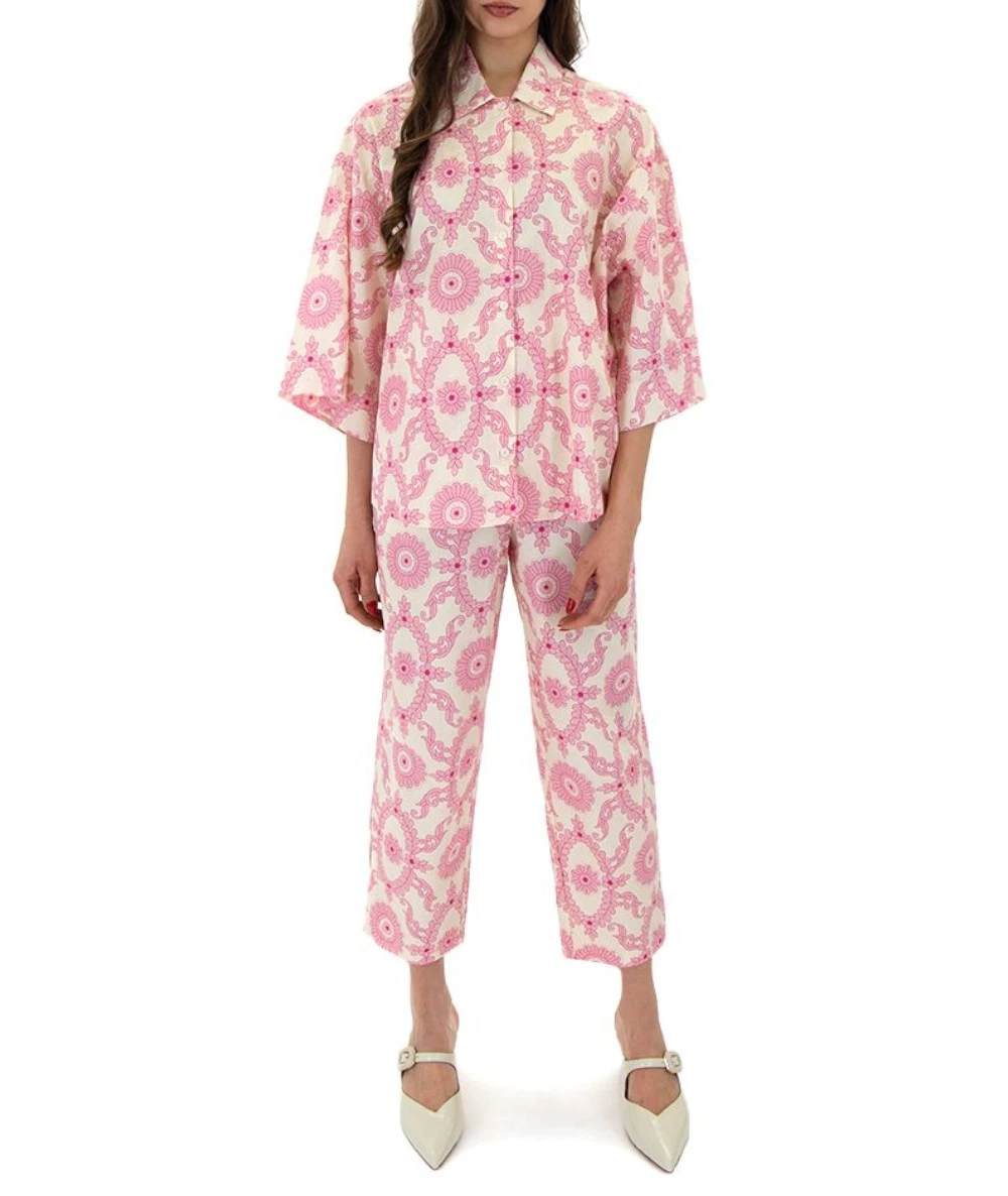 My T Wearables Γυναικείο σετ πουκάμισο και παντελόνι 1