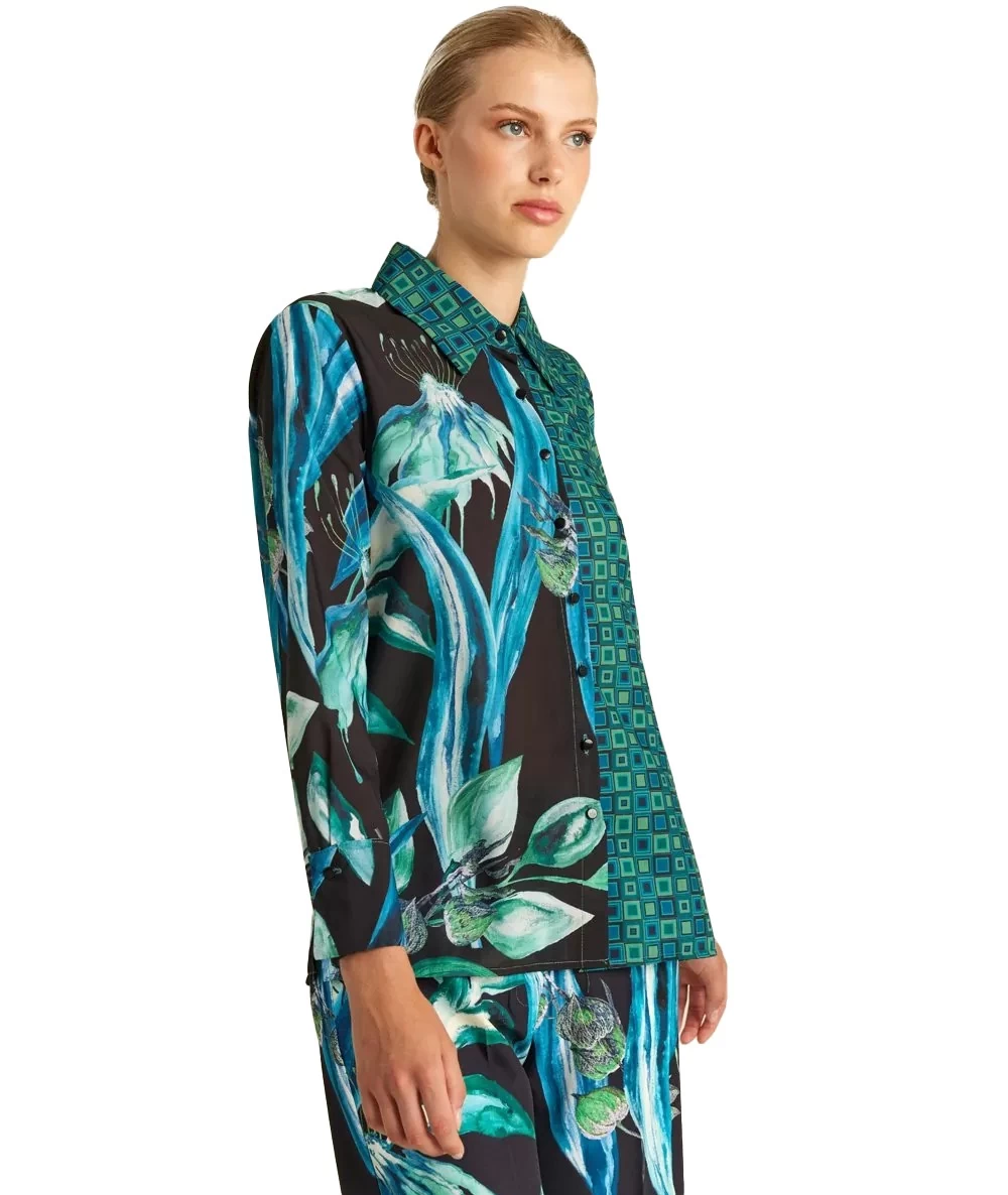 FOREL Γυναικείο Πουκάμισο Εμπριμέ 1