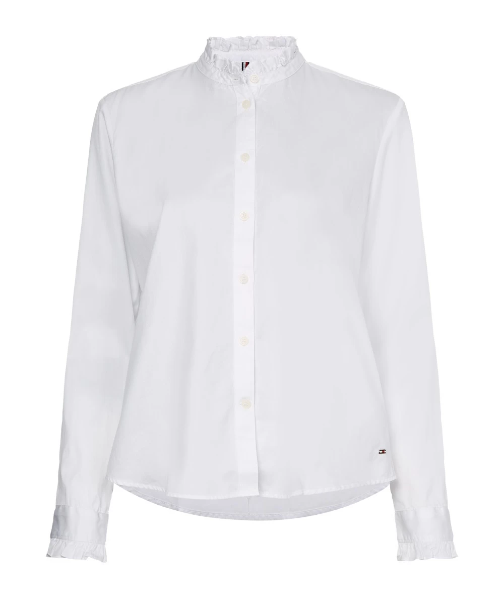 Tommy Hilfiger Women's Long Sleeve Shirt With Collar Detail 1