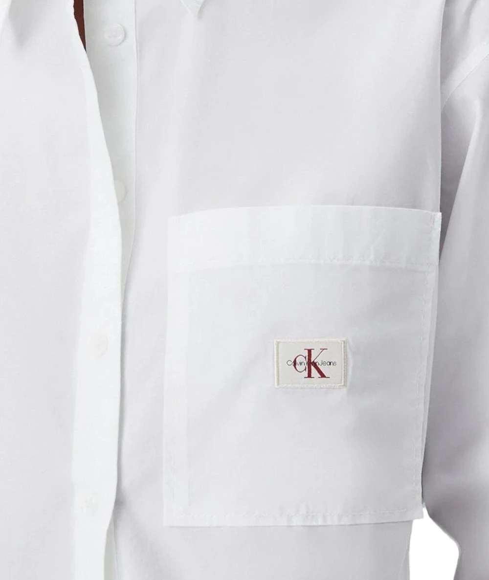 Calvin Klein Γυναικείο crop πουκάμισο 3