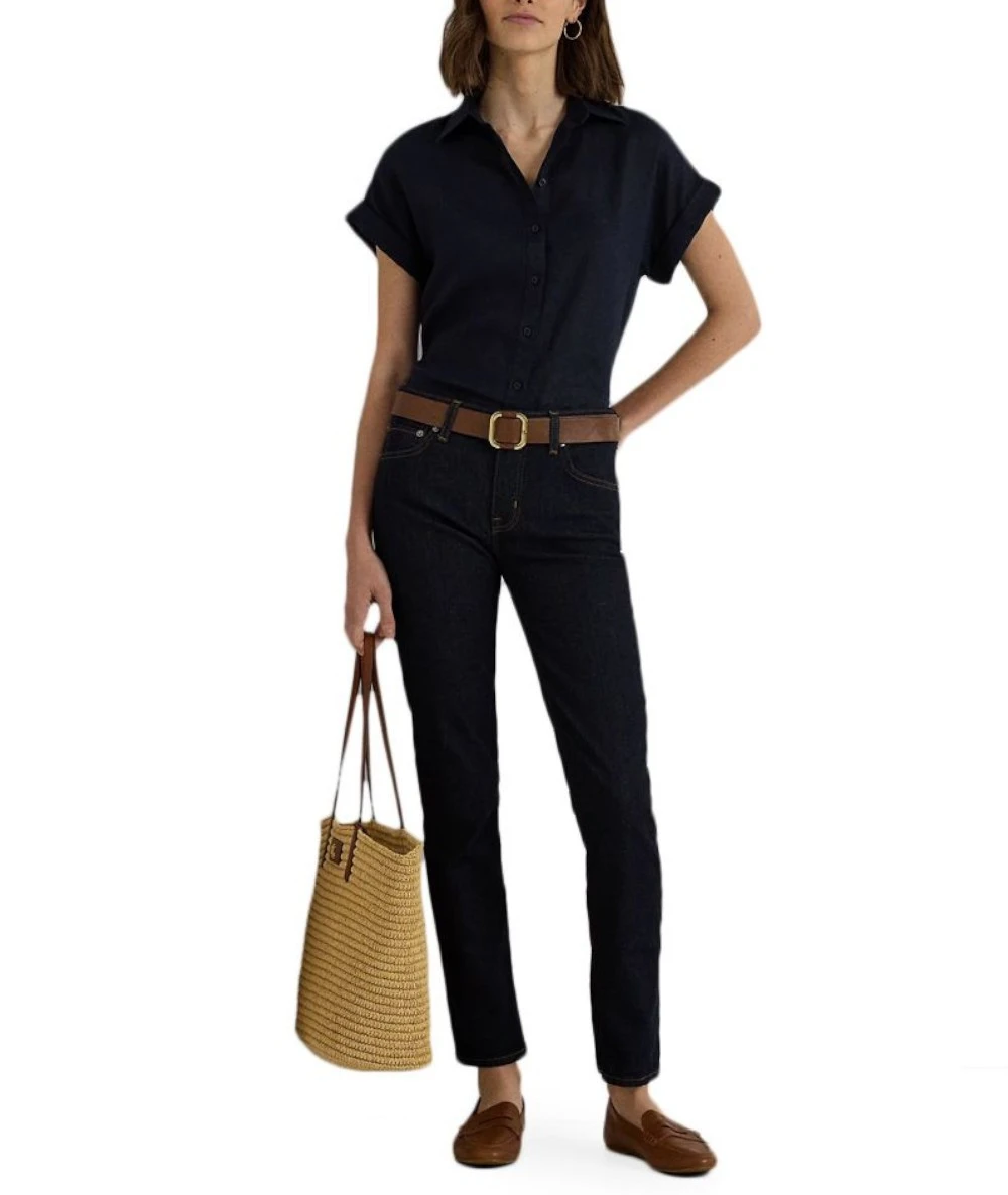 Ralph Lauren Women's Mid-Rise Straight Jeans 5