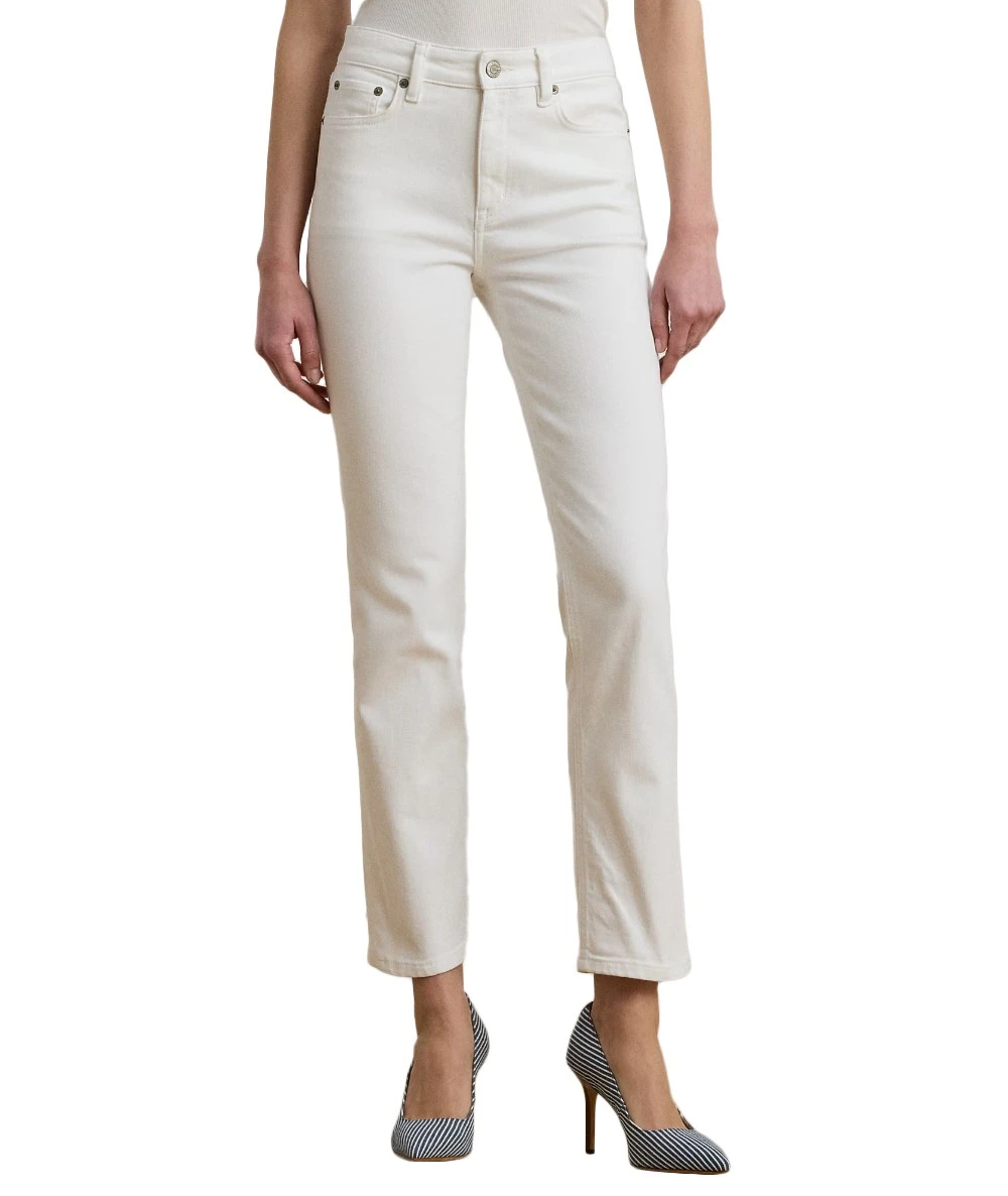 Ralph Lauren Women's High Rise Straight Ankle High Waist Jeans. 1
