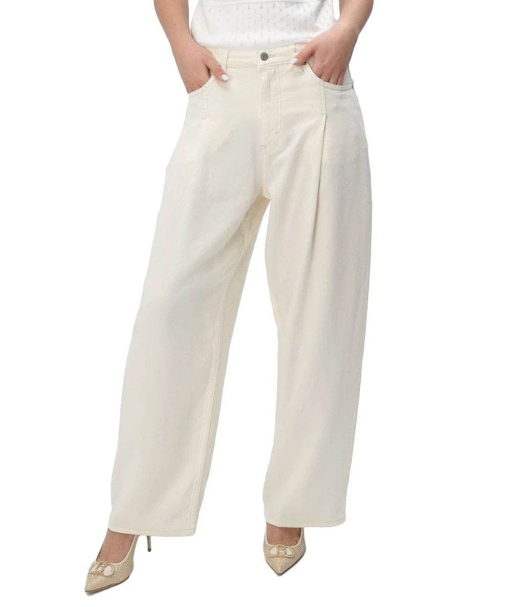 BOSS Γυναικείο ψηλόμεσο Τζιν Παντελόνι Σε Φαρδιά Γραμμή. 1