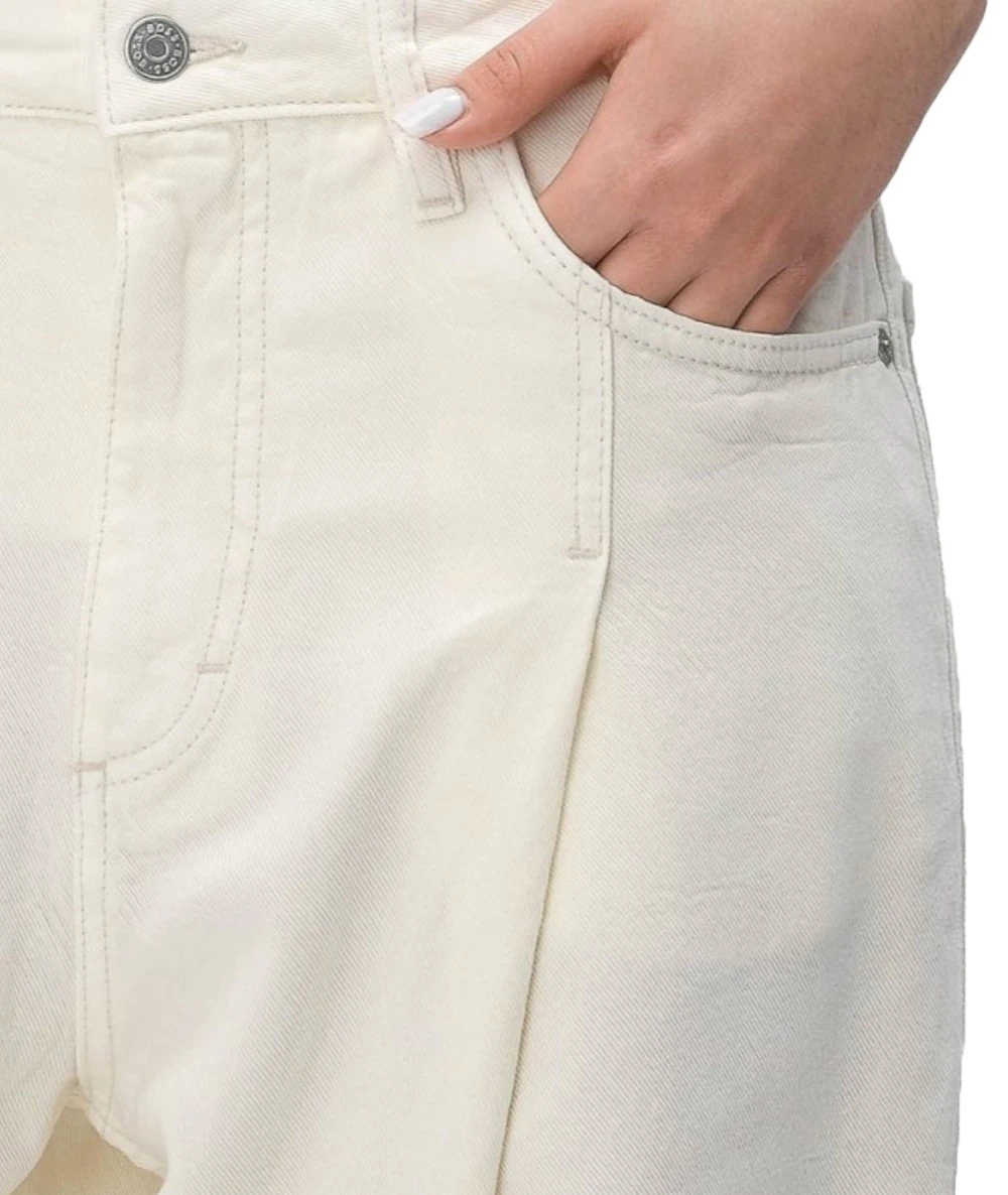 BOSS Γυναικείο ψηλόμεσο Τζιν Παντελόνι Σε Φαρδιά Γραμμή. 3