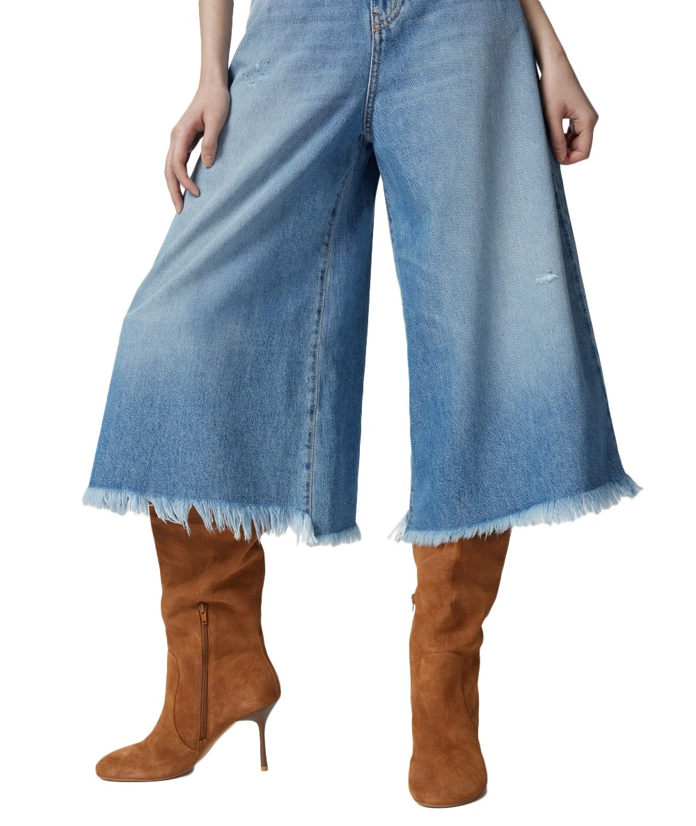 PINKO Γυναικεία Φαρδιά τζιν βερμούδα από απαλό denim 3