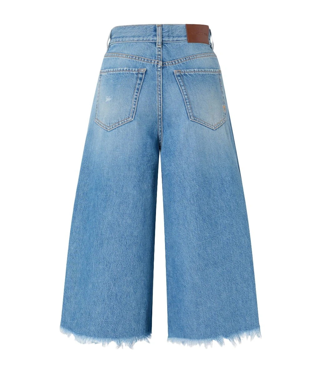 PINKO Γυναικεία Φαρδιά τζιν βερμούδα από απαλό denim 6
