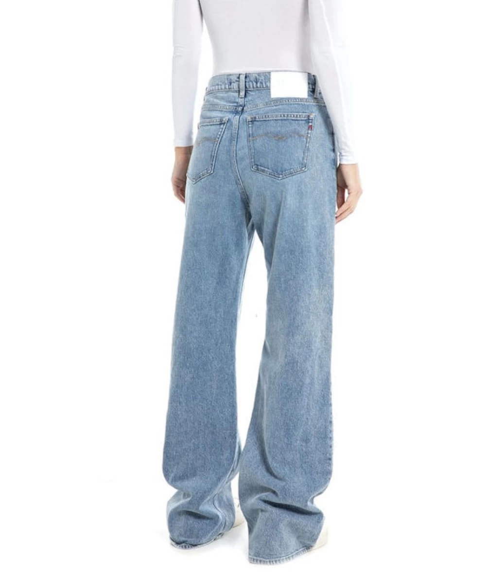 Replay Flared Relaxed Fit Jean with Zipper 2