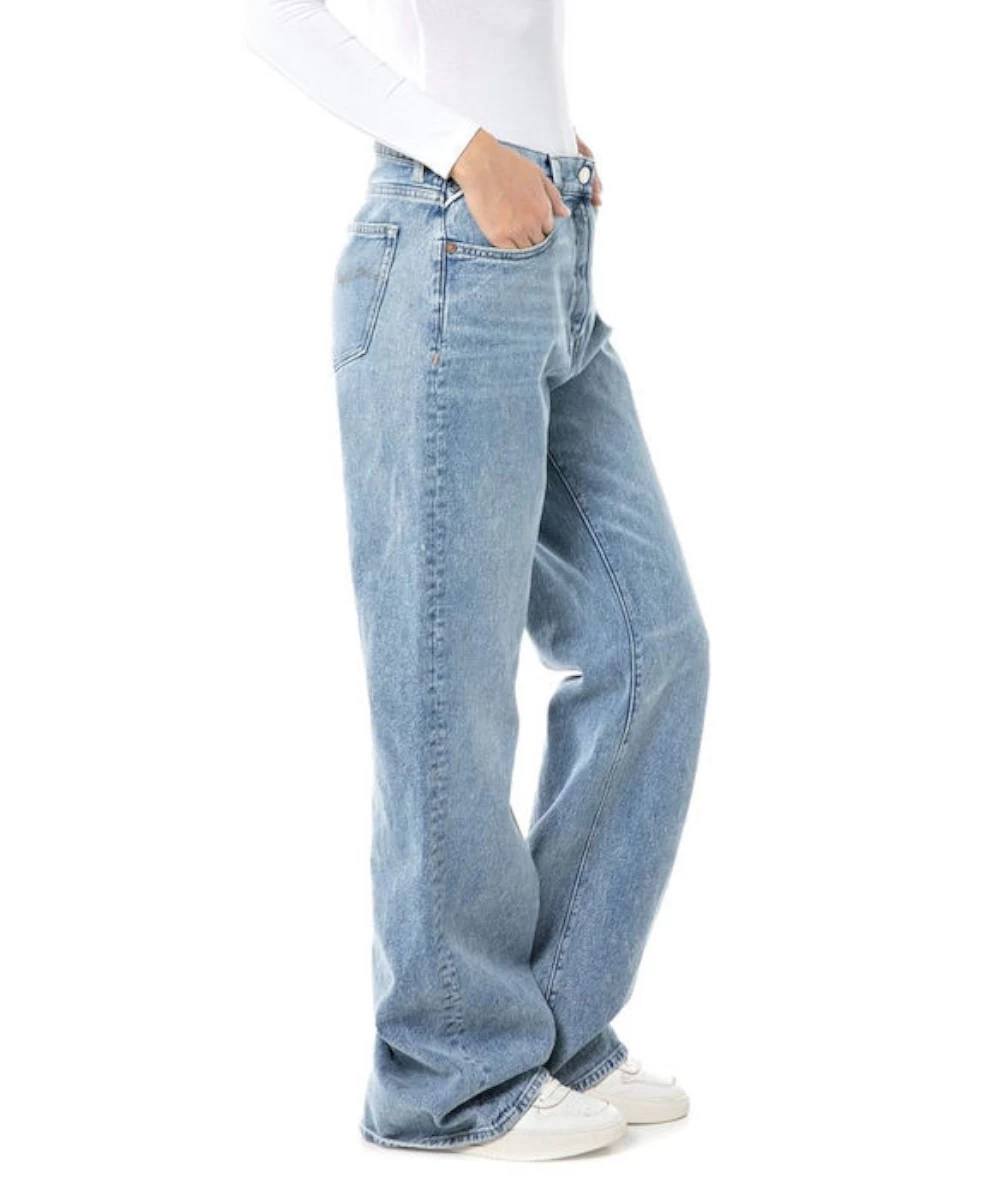 Replay Flared Relaxed Fit Jean with Zipper 3