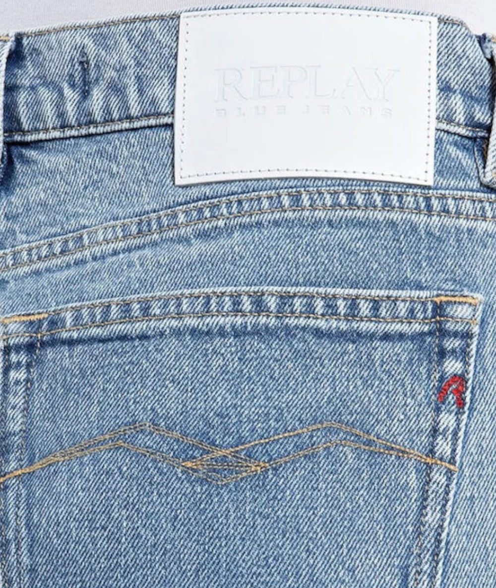 Replay Flared Relaxed Fit Jean with Zipper 4