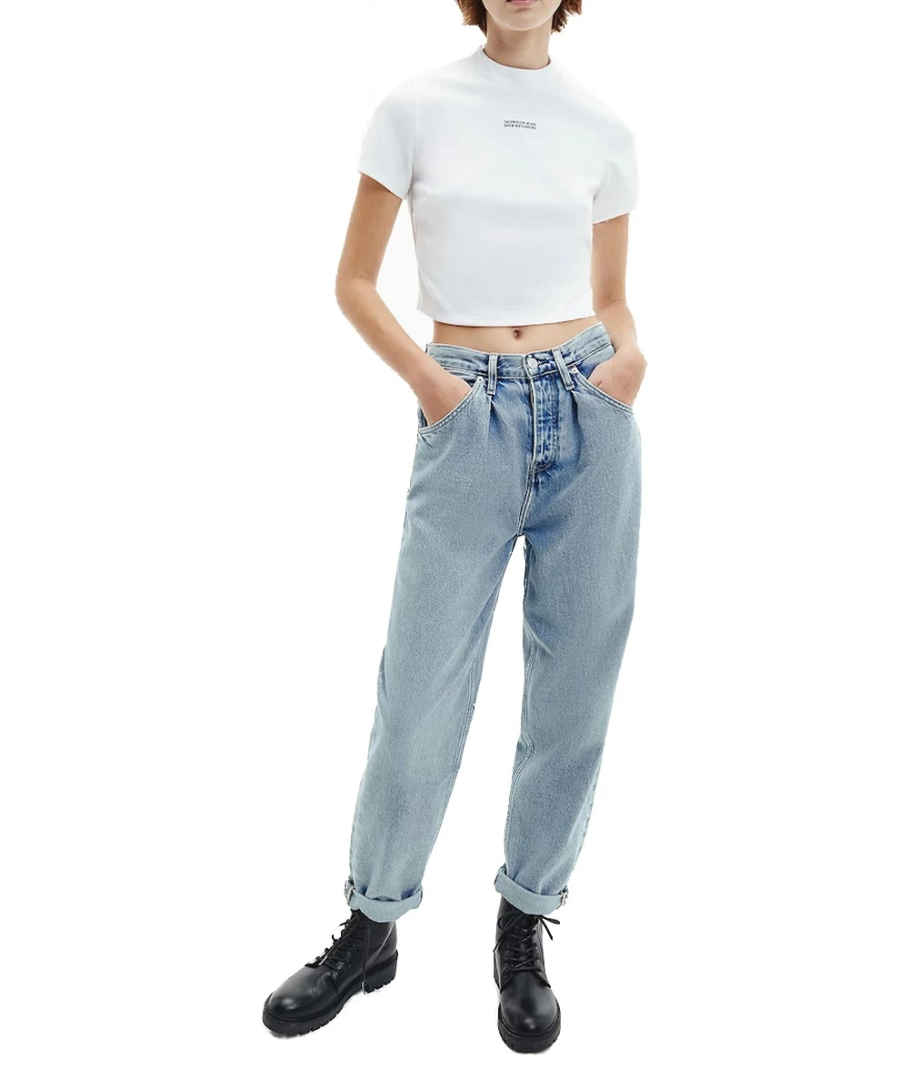 Calvin Klein Baggy Γυναικείο Jean Παντελόνι 4
