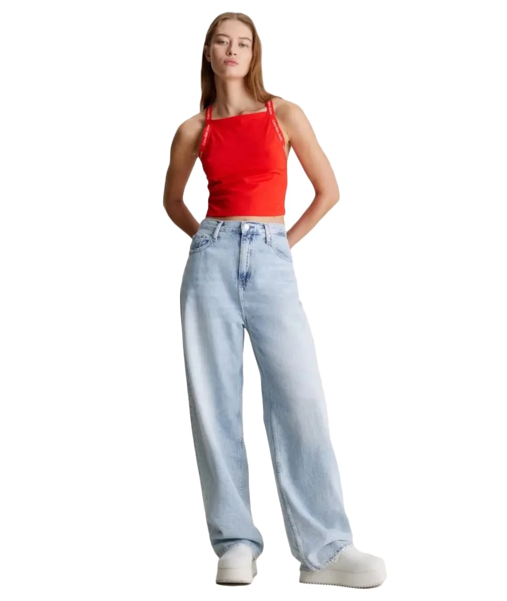 Calvin Klein High Rise Relaxeg Women's High Waist Relaxed Jeans. 5