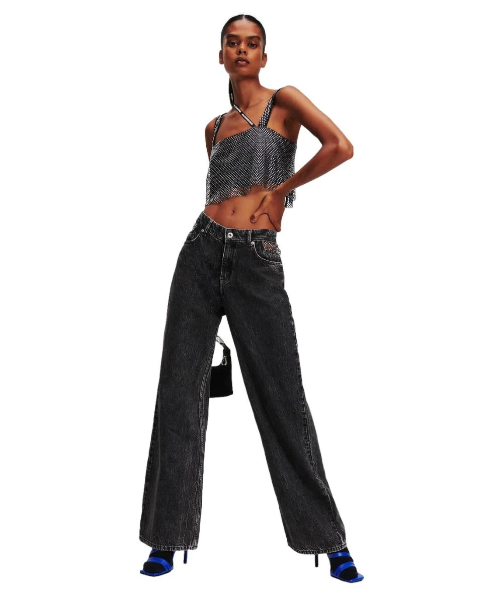 KARL LAGERFELD JEANS Γυναικείο Παντελόνι Relaxed 2