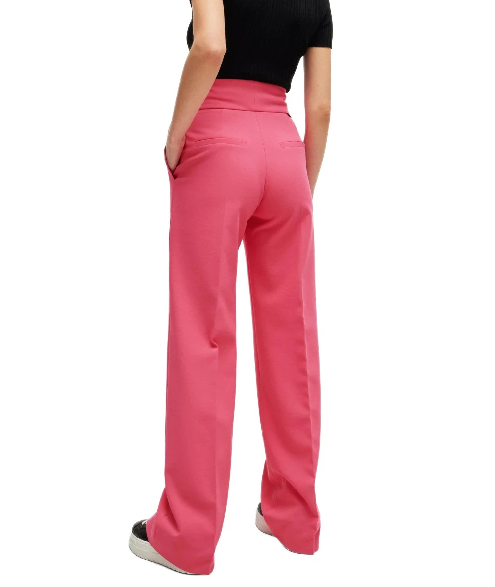HUGO Style Himia Regular-fit high-waisted trousers with flared leg 2