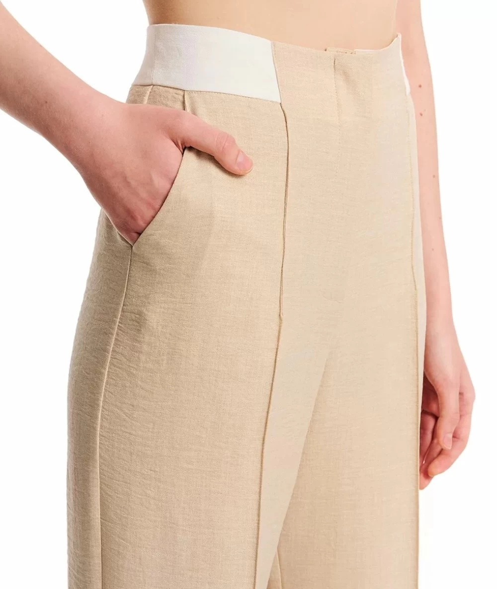 FOREL Γυναικείο Παντελόνι Σε Ίσια Γραμμή. 3