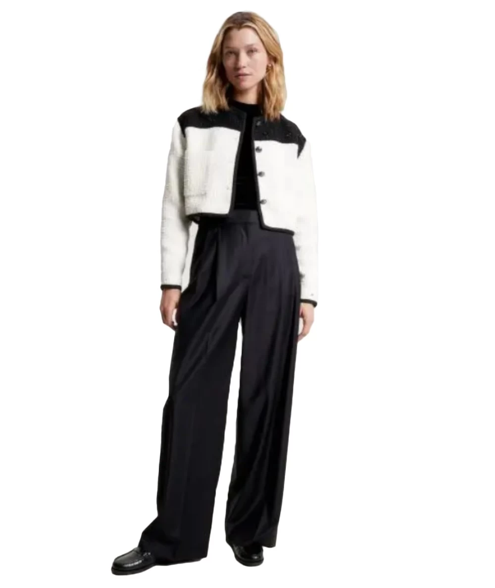 Tommy Hilfiger Γυναικείο Φαρδύ Παντελόνι με Πιέτες  3