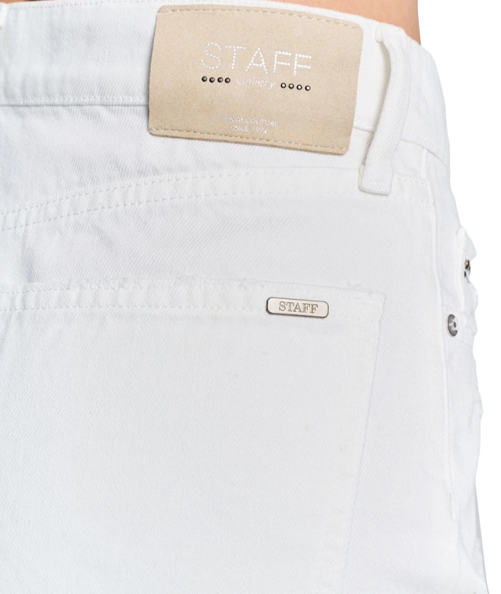 STAFF Women's Distressed Denim Shorts. 5