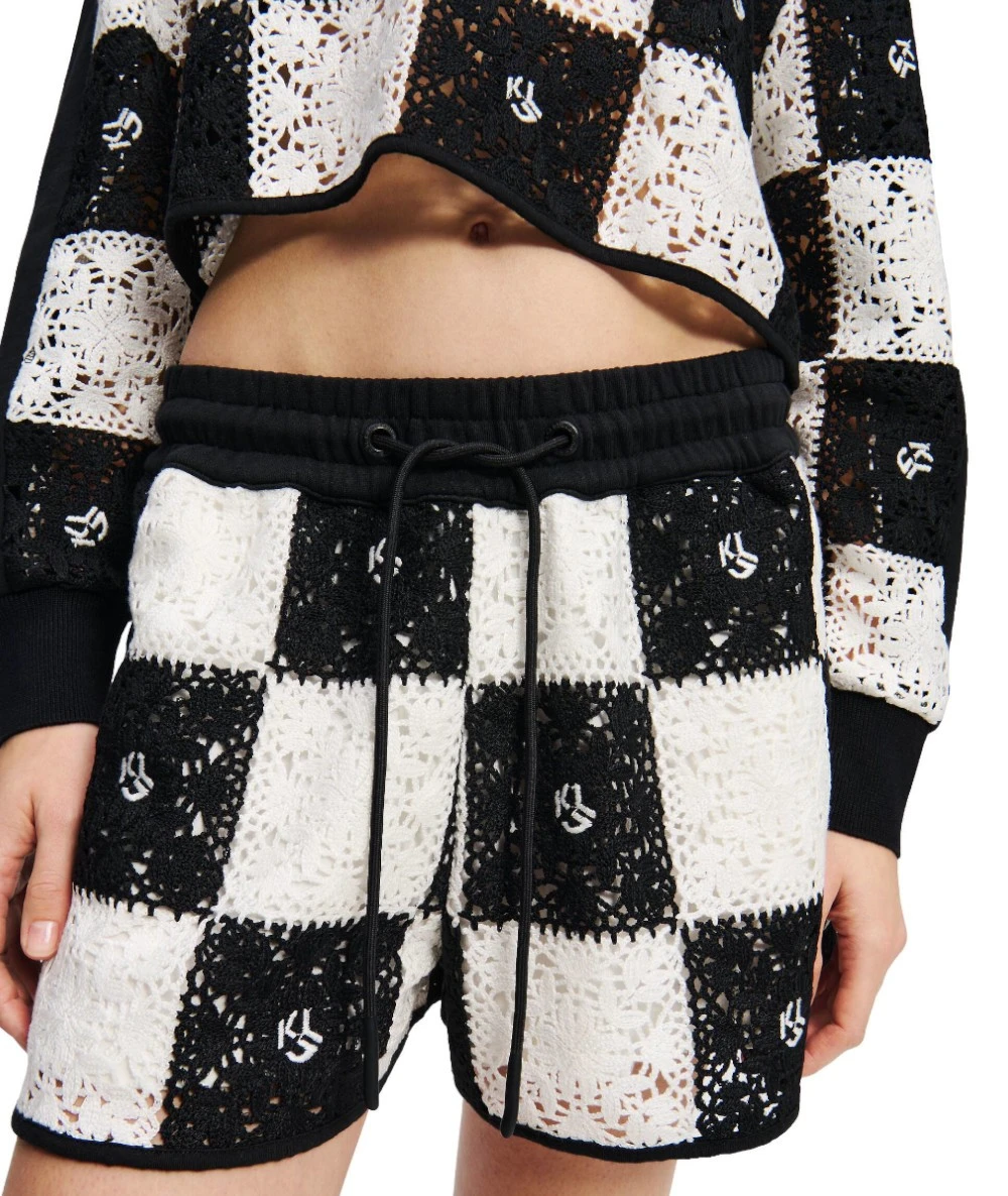 Karl Lagerfeld Γυναικείο Ψηλόμεσο Πλεκτό Σορτς 3