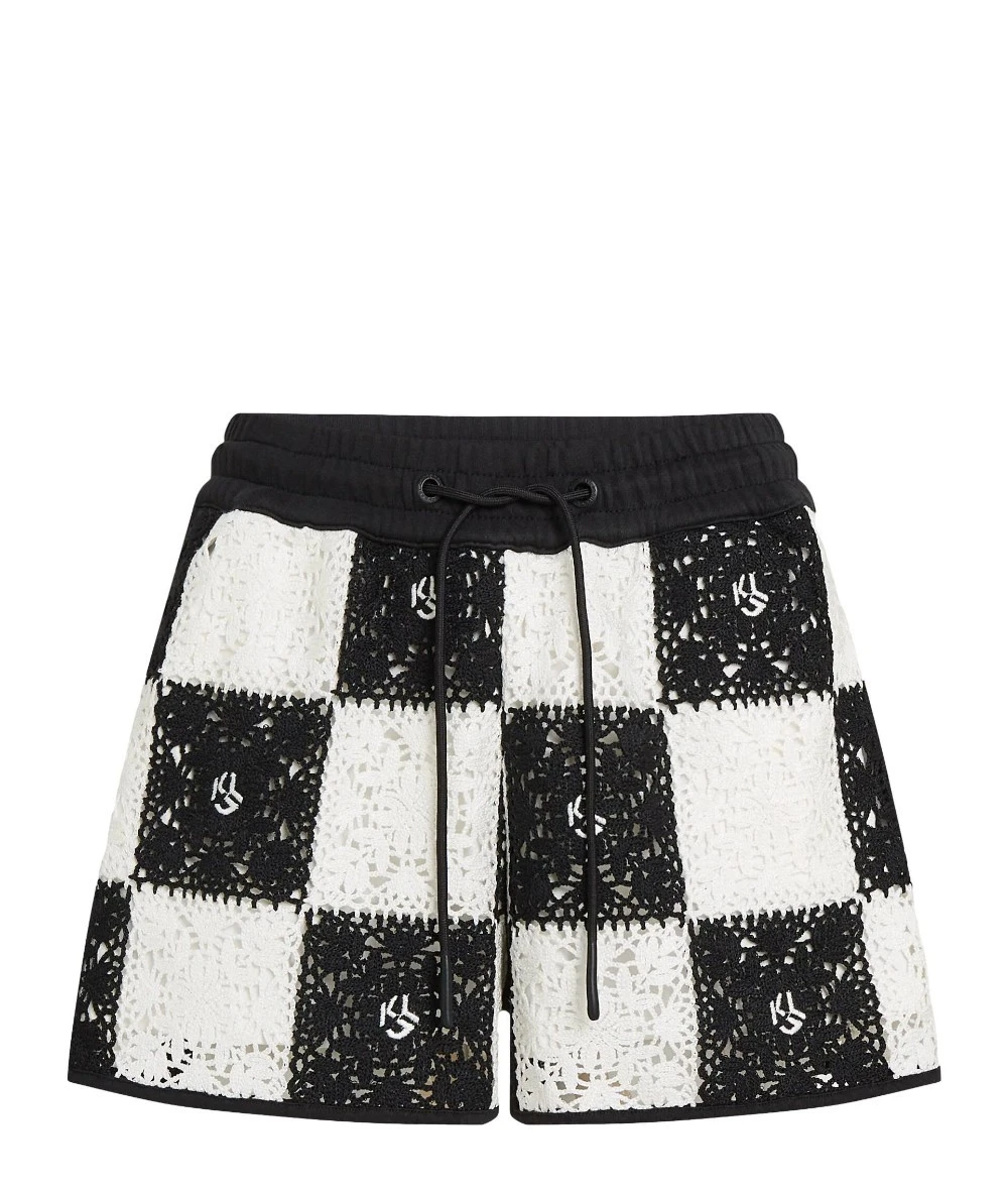 Karl Lagerfeld Γυναικείο Ψηλόμεσο Πλεκτό Σορτς 5