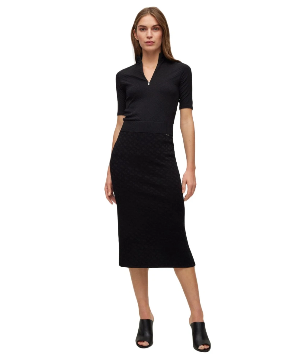 BOSS Women's Knitted Jacquard Skirt. 1