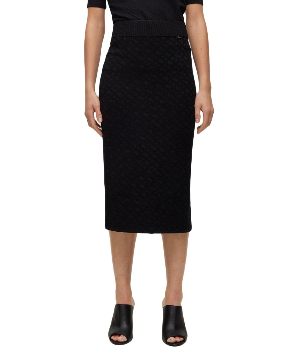BOSS Women's Knitted Jacquard Skirt. 2