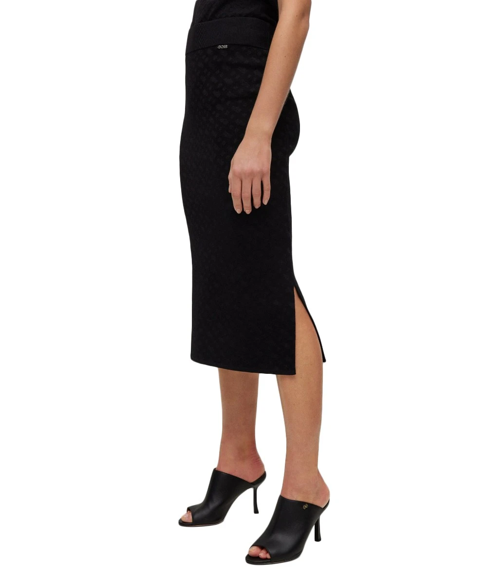 BOSS Women's Knitted Jacquard Skirt. 3