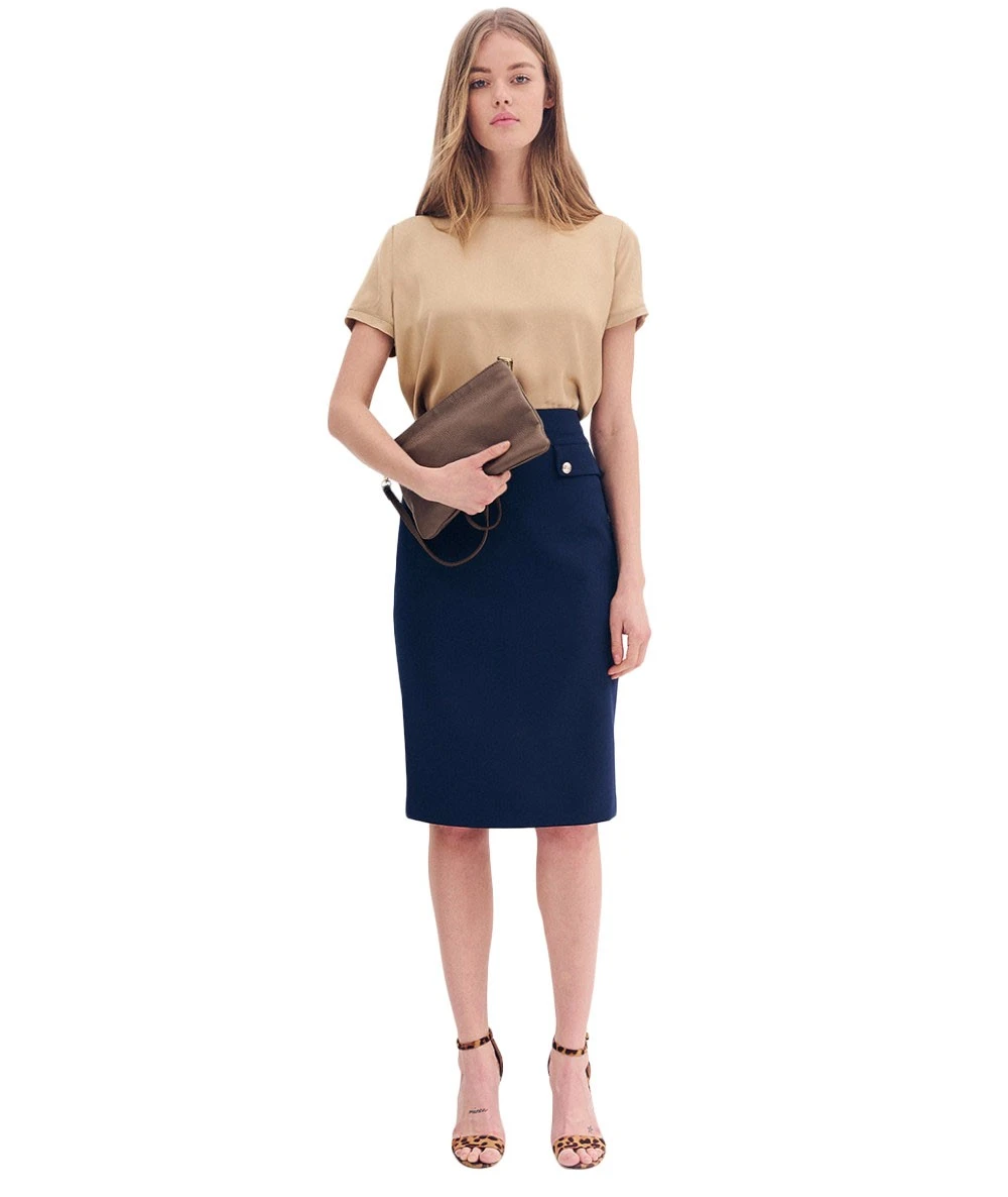 FOREL Γυναικεία ψηλόμεση Φούστα Pencil 4