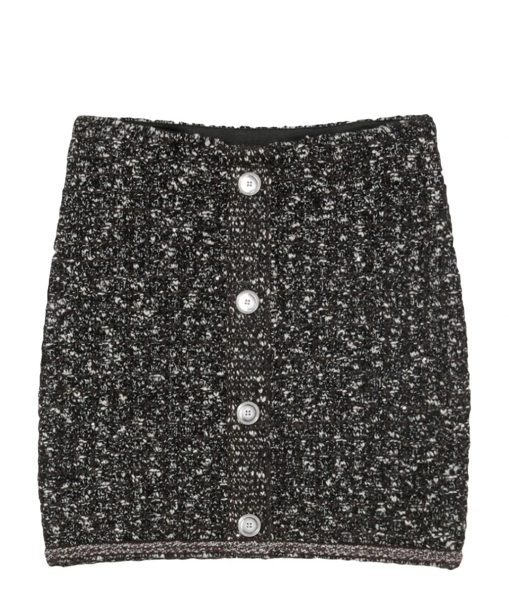 PINKO Γυναικεία Μπουκλέ Πλεκτή Μίνι Φούστα Με Παγιέτες. 5