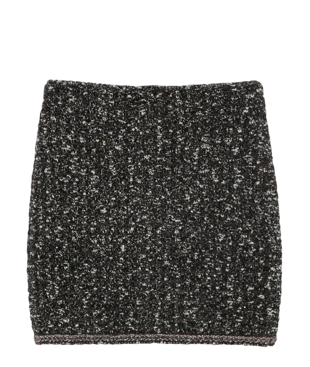 PINKO Γυναικεία Μπουκλέ Πλεκτή Μίνι Φούστα Με Παγιέτες. 6
