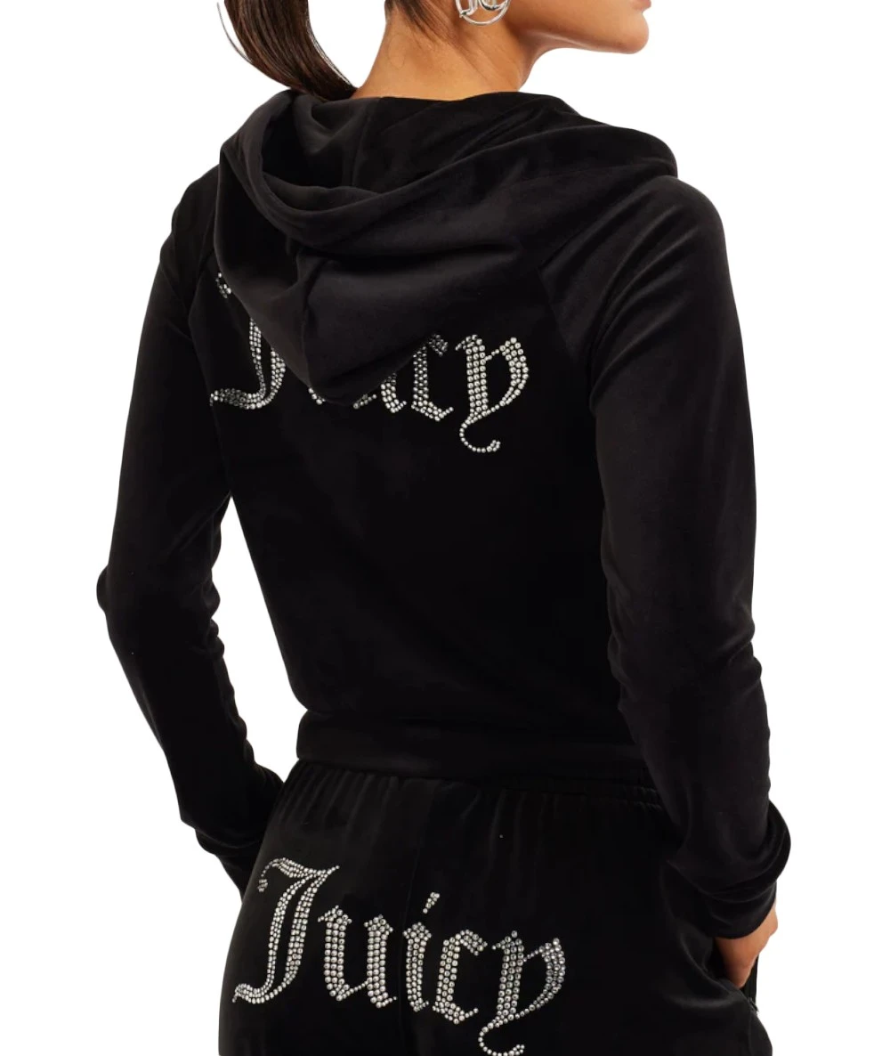 Juicy Couture Γυναικεία Βελούδινη Ζακέτα με Στρας 1