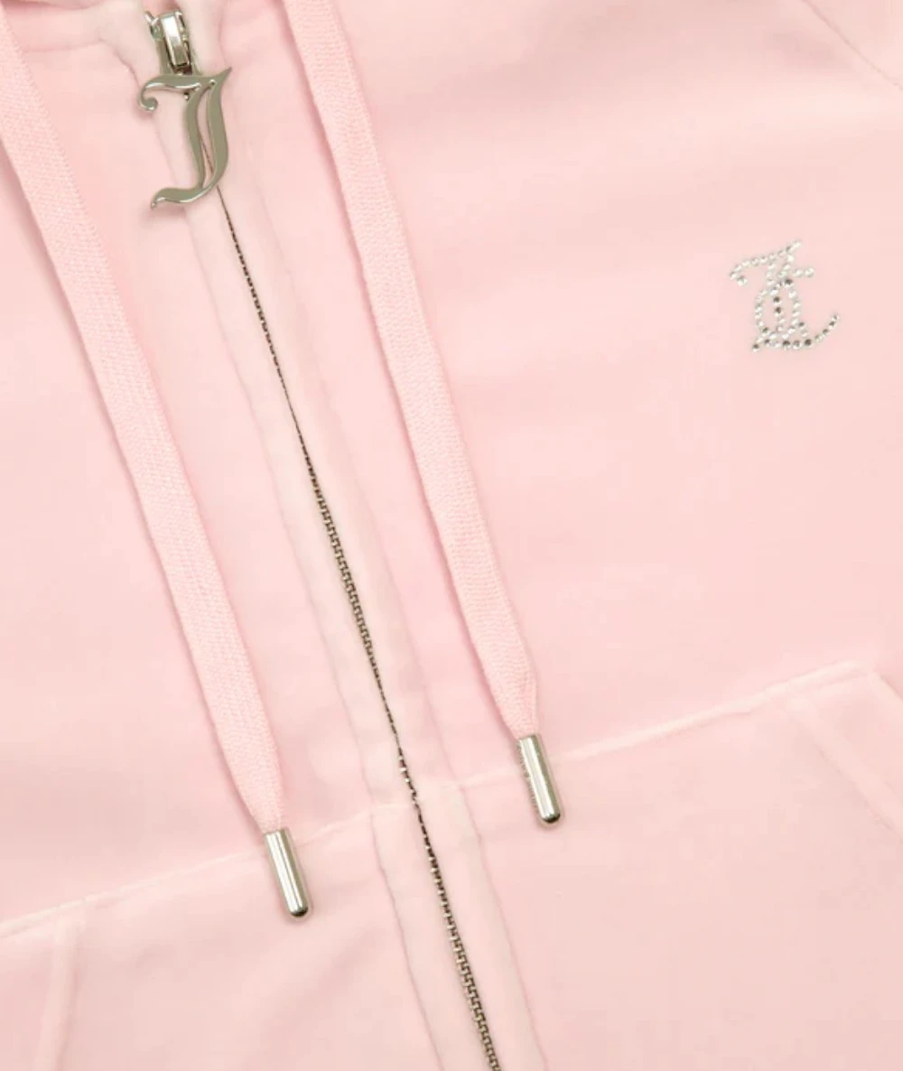 Juicy Couture Γυναικεία Βελούδινη Ζακέτα με Στρας 4