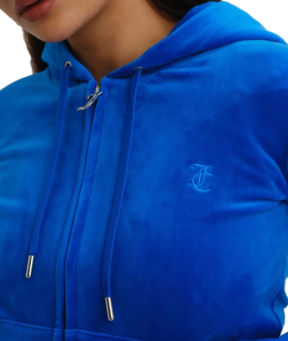 Juicy Couture Women's Velvet Hooded Cardigan 4