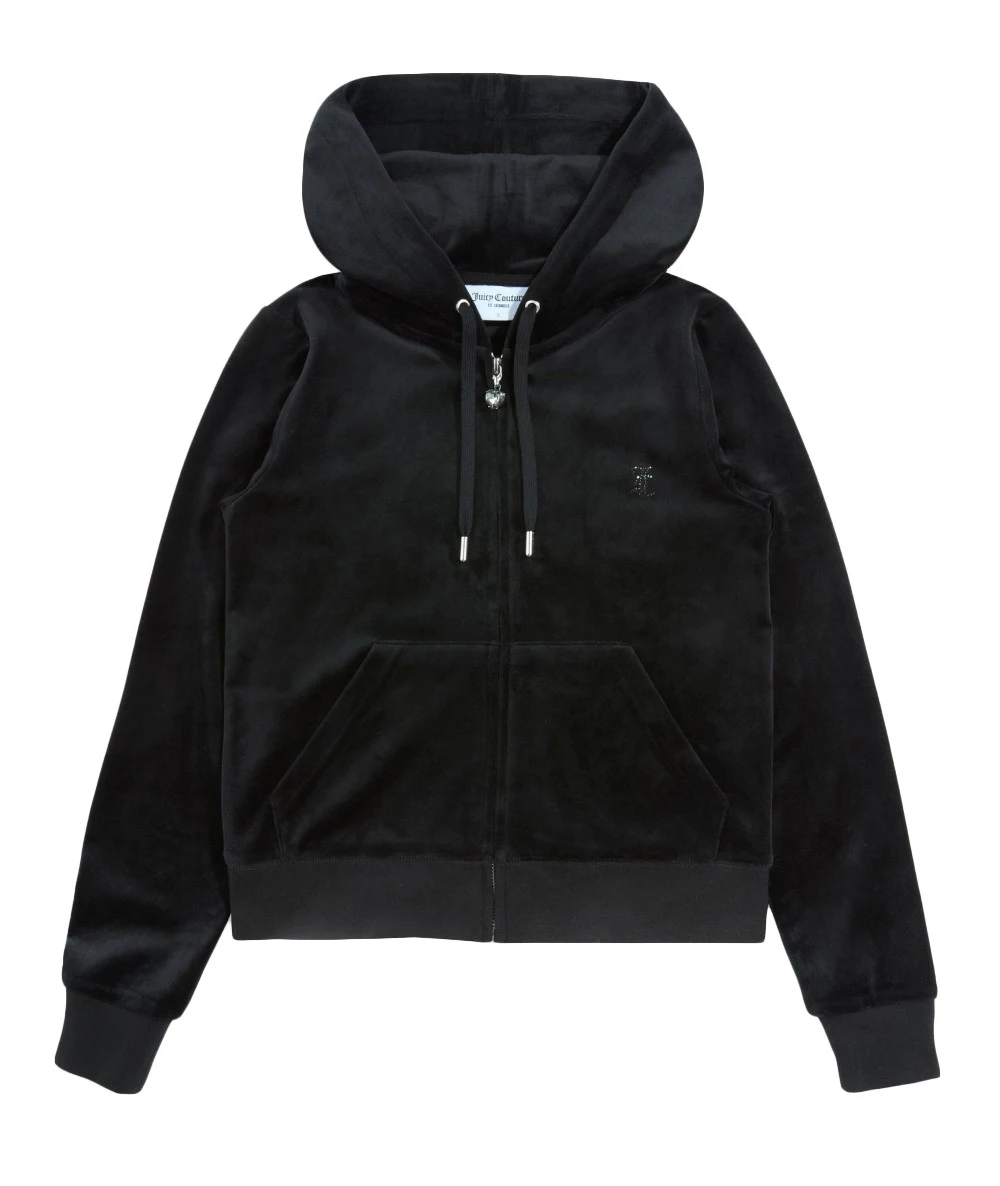 Juicy Couture Γυναικεία Ζακέτα Βελουτέ Με Φερμουάρ Σε Σχήμα Καρδιάς. 2