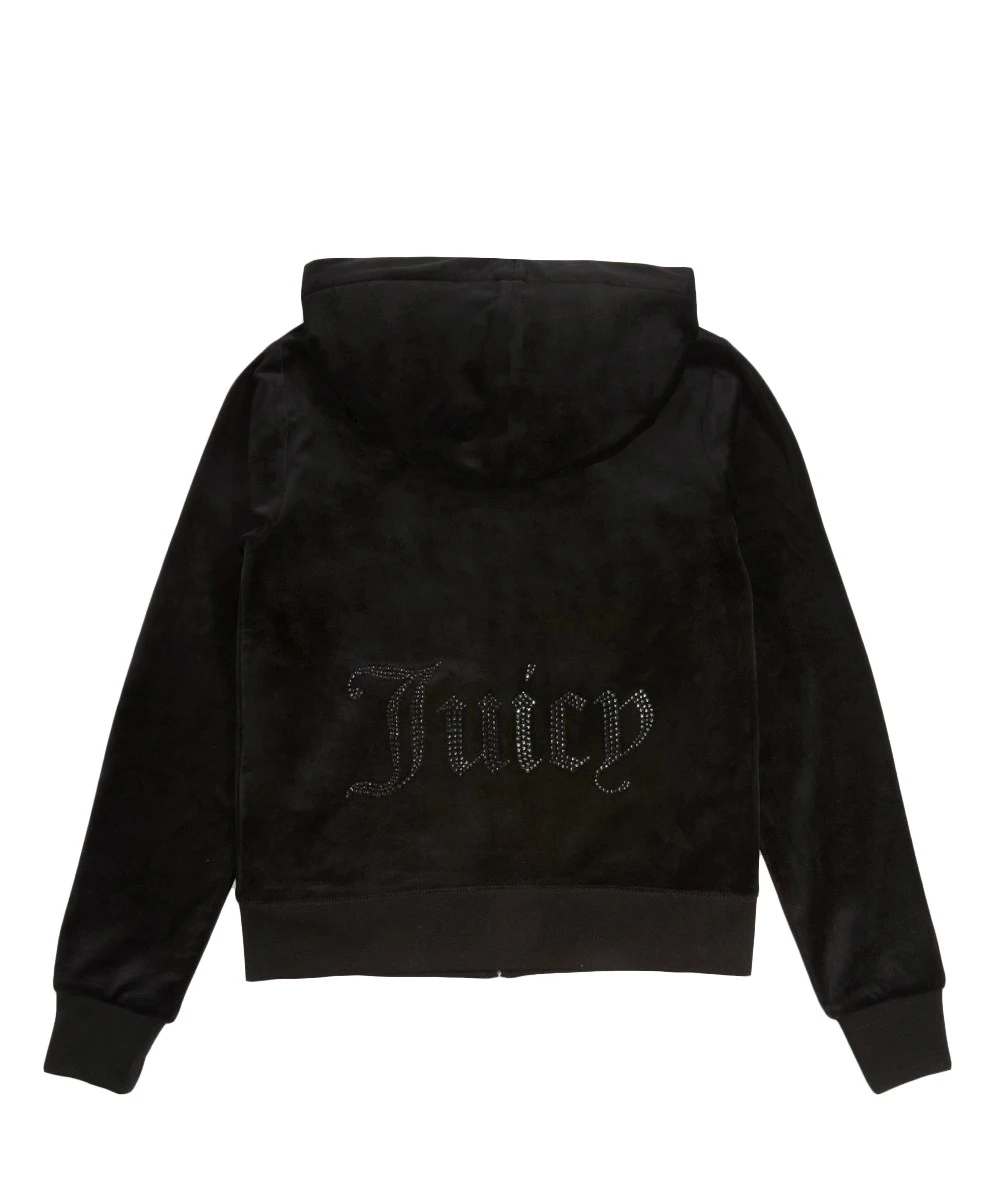 Juicy Couture Γυναικεία Ζακέτα Βελουτέ Με Φερμουάρ Σε Σχήμα Καρδιάς. 1