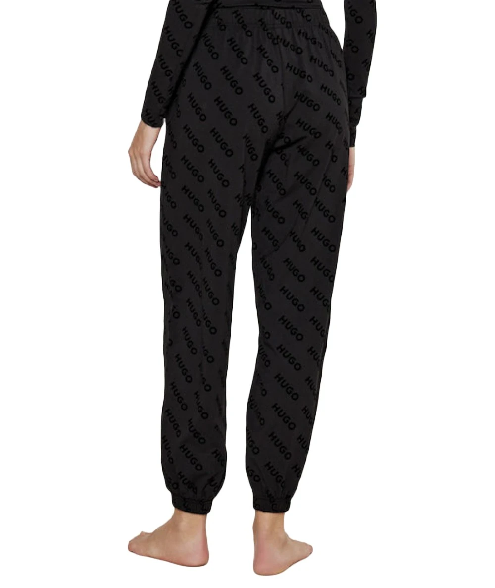 HUGO Women's Tracksuit Bottoms With All Over Logo. 3