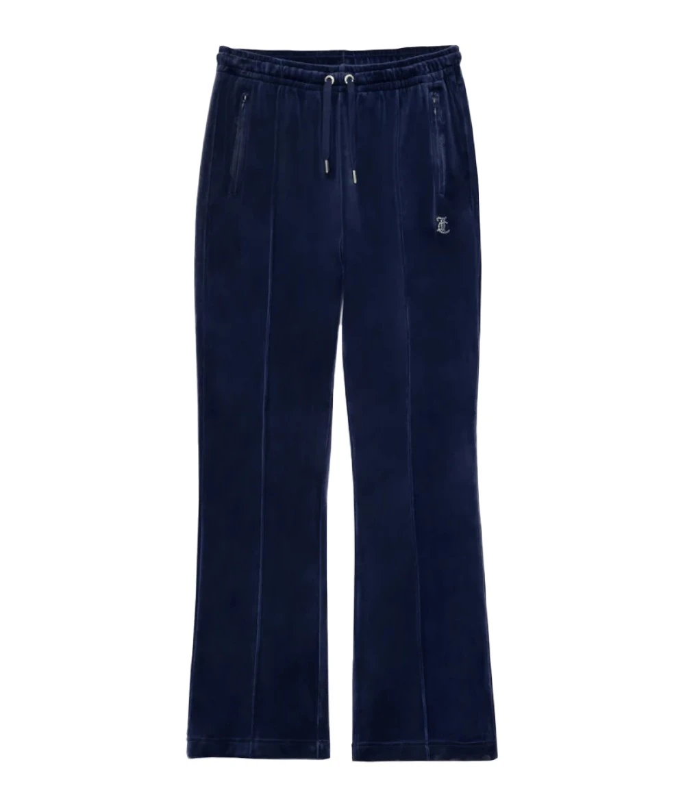 Juicy Couture Blue Depths Classic Velour Diamanté Tracksuit Bottom 7