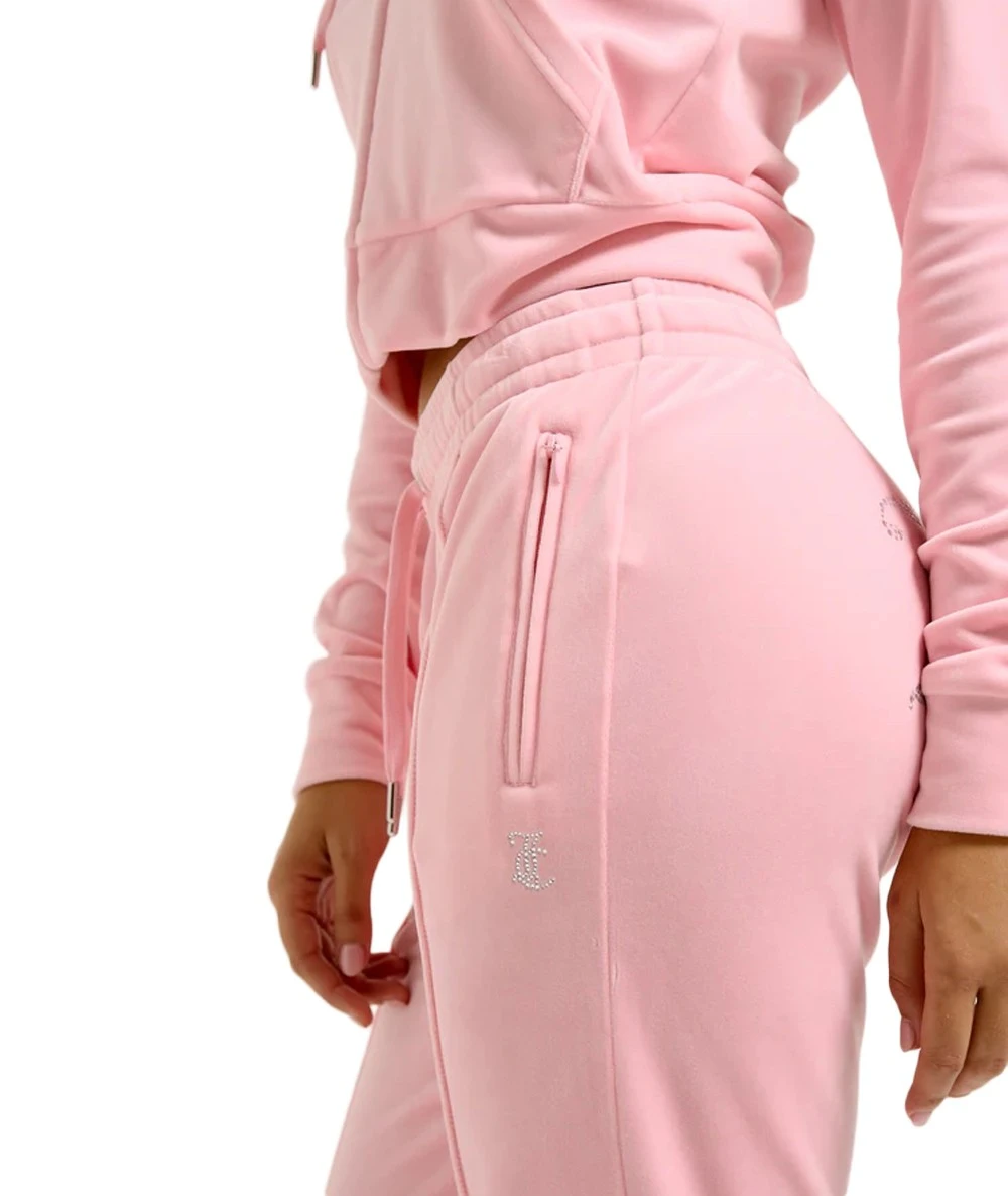 Juicy Couture Βελουτέ Φόρμα με Διακοσμητικά Στρας 3