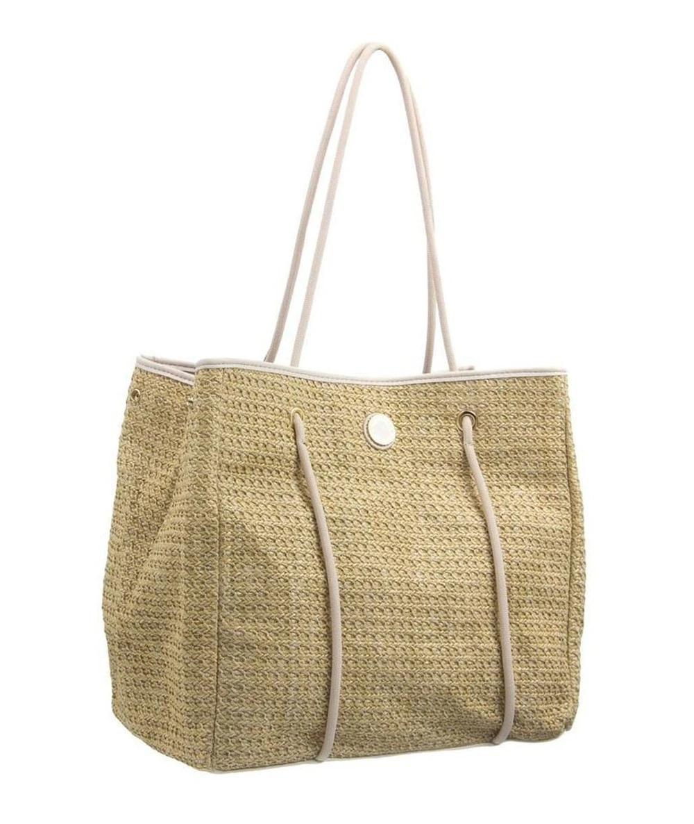 KENDALL + KYLIE ELLIE TOTE Ψάθινη Τσάντα Ώμου 2