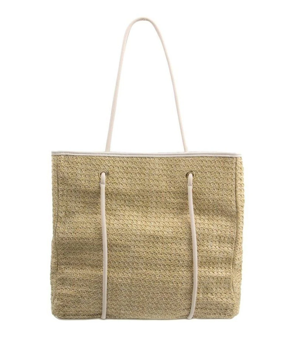KENDALL + KYLIE ELLIE TOTE Ψάθινη Τσάντα Ώμου 3