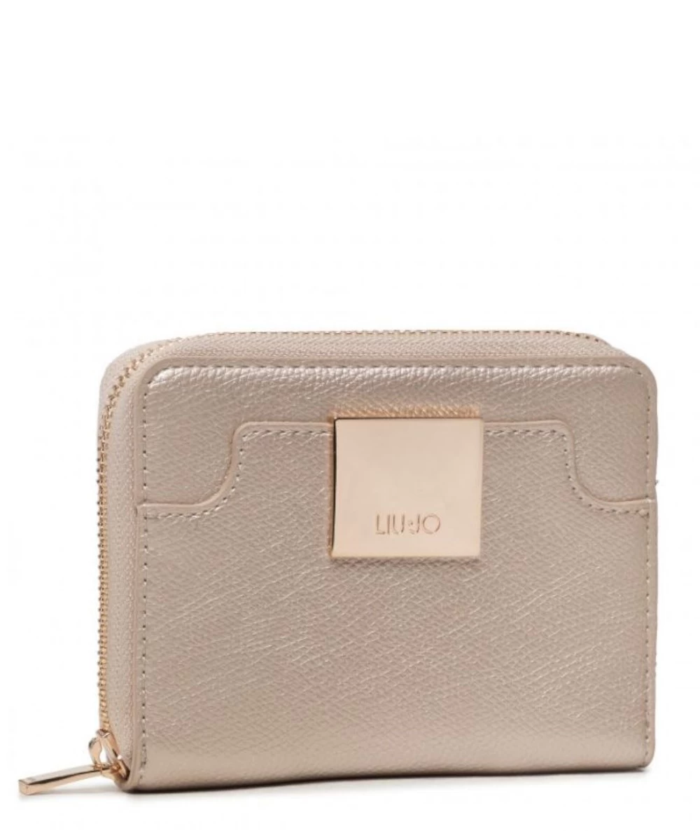 LIU JO Γυναικείο Πορτοφόλι με μεταλλική Πλακέτα Logo 1